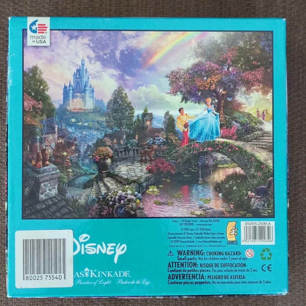 Thomas Kincade Disney Cinderella Puzzle
